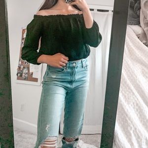 brandy melville off the shoulder top!